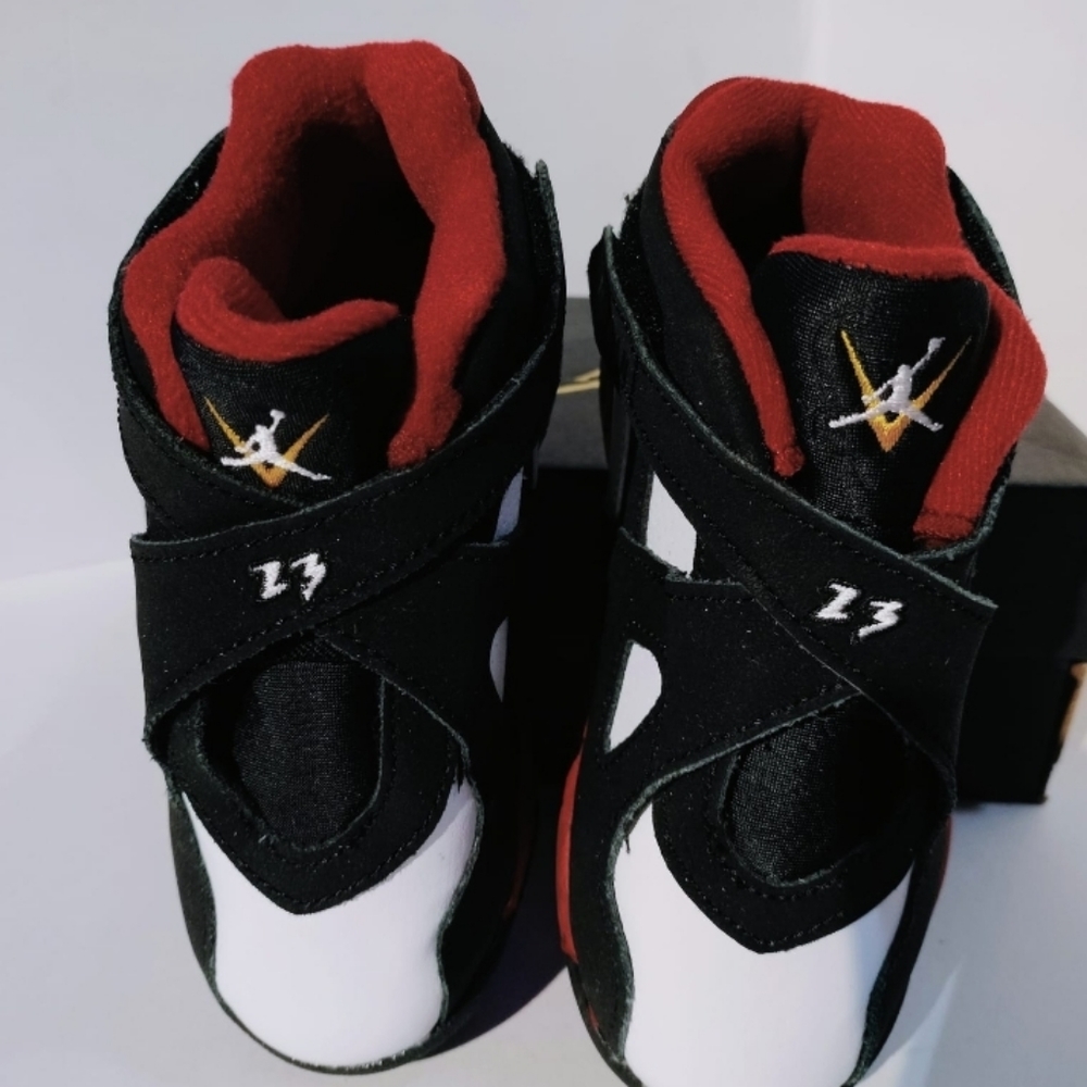 Jordan 8 Retro 'Paprika' Lifestyle Shoes Size 9 Kids Unisex - Picture 7 of 11